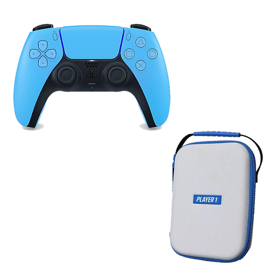 Player 1 PS5 Controller Case + DualSense Wireless Controller - Starlight Blue