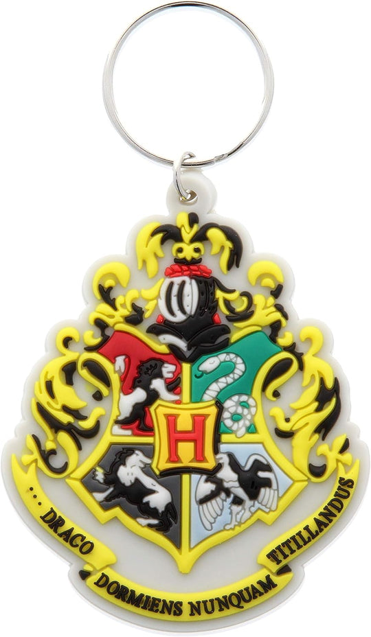 Harry Potter Hogwarts Crest Rubber Keyring