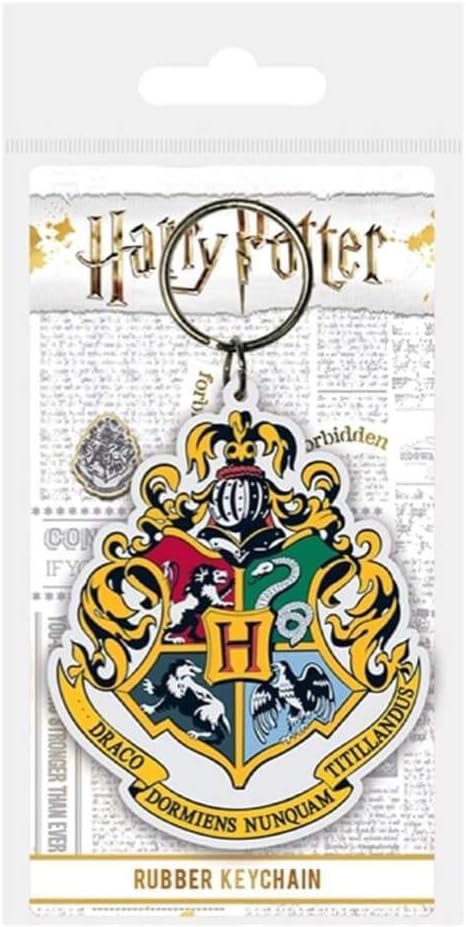 Harry Potter Hogwarts Crest Rubber Keyring