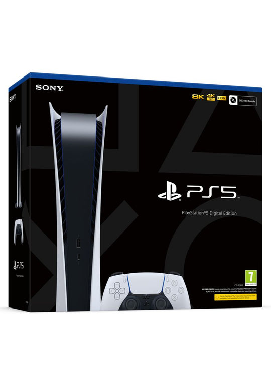 PlayStation 5 Digital Edition + Black Pulse 3D Wireless Headset + DualSense Cosmic Red Wireless Controller