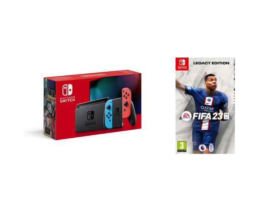 Nintendo Switch - (Neon Red/Neon Blue) + FIFA 23