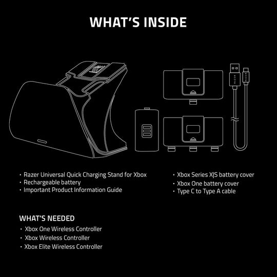 Razer Universal Charging Stand - Black (Xbox Series X)